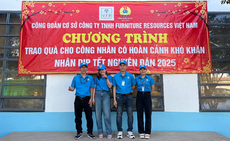 CÔNG ĐOÀN CƠ SỞ V.F.R PHỐI HỢP CÙNG LĐLĐ THÀNH PHỐ THUẬN AN TRAO QUÀ TẾT CHO NGƯỜI LAO ĐỘNG CÓ HOÀN CẢNH KHÓ KHĂN