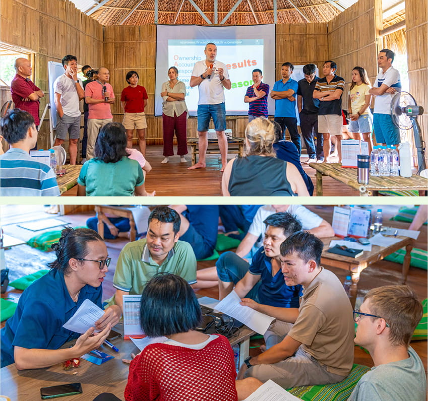 CHƯƠNG TRÌNH HỌP CẤP QUẢN LÍ QUÝ 3 NĂM 2025: “OWNERSHIP MAKES ACHIEVEMENT COLLABORATION MAKES EXCELLENCE ” TẠI TÀ LÀI (5)