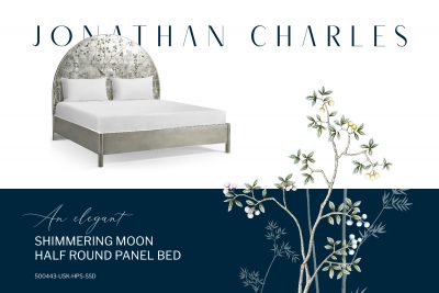 SHIMMERING MOON HALF ROUND PANEL BED