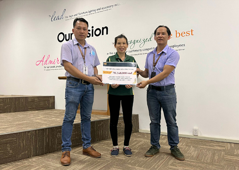 SỨC MẠNH CỦA LÒNG NHÂN ÁI: CÔNG ĐOÀN V.F.R QUYÊN GÓP GIÚP CON CÔNG NHÂN PHẪU THUẬT KHẨN CẤP (5)
