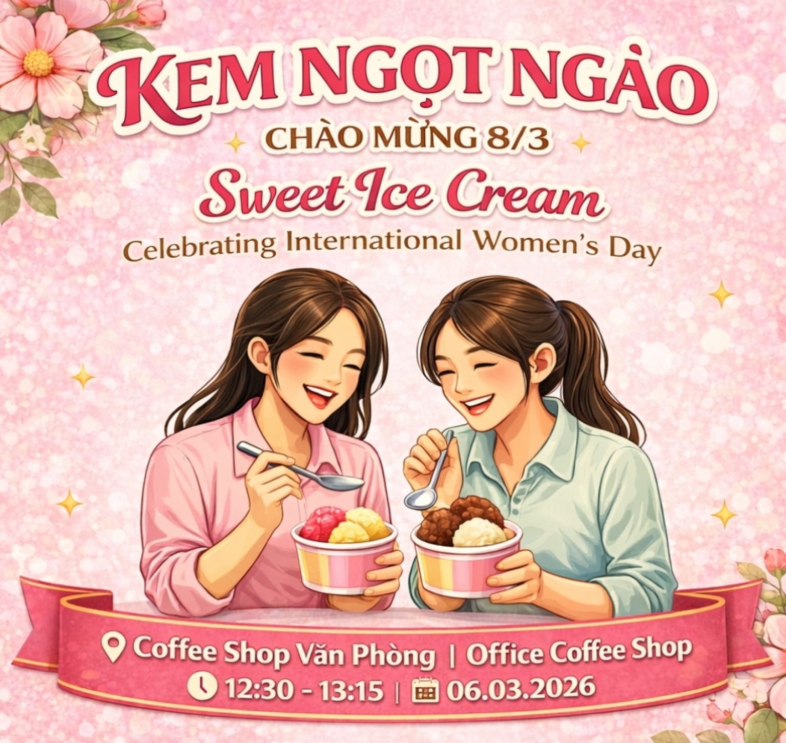 KEM NGỌT NGÀO – CHÀO MỪNG 8/3