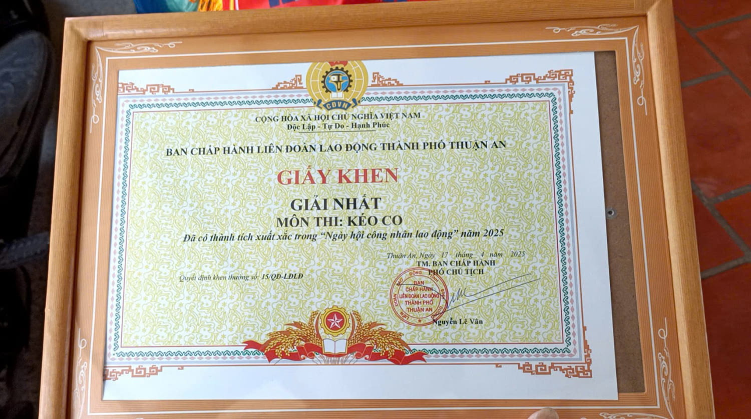 V.F.R THAM GIA “NGÀY HỘI CÔNG NHÂN LAO ĐỘNG THUẬN AN NĂM 2025” – SỨC MẠNH ĐỒNG ĐỘI LAN TỎA (7)